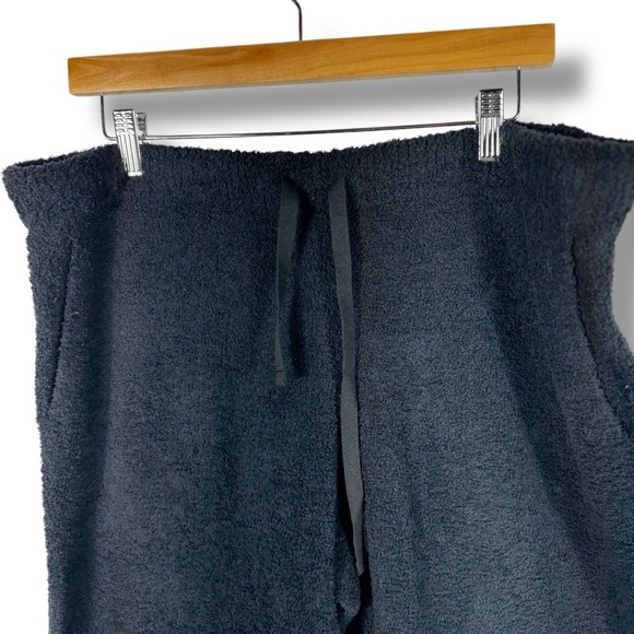 Softies Solid Marshmallow Hoodie Lounge Set, Black, Size XL - Picture 12 of 16